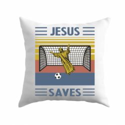 Подушка Jesus will save - PrintSalon
