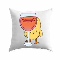 Подушка Качка і келих вина