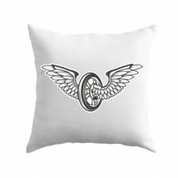 Подушка Колесо и крылья - PrintSalon