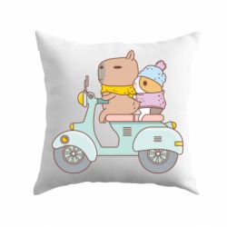 Подушка Капибара и Морская свинка - PrintSalon