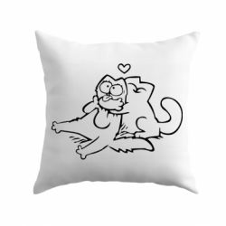 Подушка Кот Саймона Любовь - PrintSalon