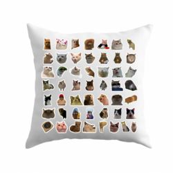 Подушка Коты мем. - PrintSalon