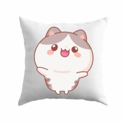 Подушка Котик обнимает тебя - PrintSalon