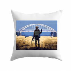 Подушка Марка с Крымским мостом