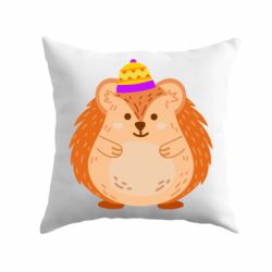 Подушка Little hedgehog in a hat - PrintSalon