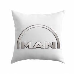 Подушка Man metallic logo