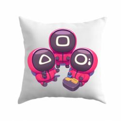 Подушка Милые солдаты из игры в кальмара - PrintSalon