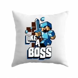 Подушка Minecraft Like a Boss - PrintSalon