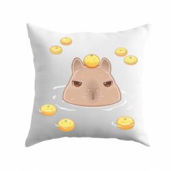 Подушка Морда капибары - PrintSalon