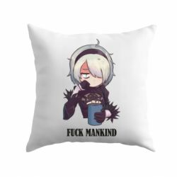 Подушка Nier. Fuck Mankind - PrintSalon