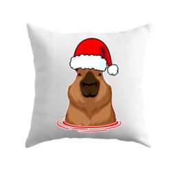 Подушка Новогодняя капибара