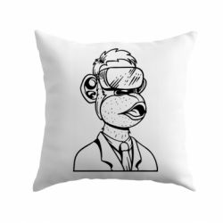 Подушка Обезьяна в виртуальных очках - PrintSalon
