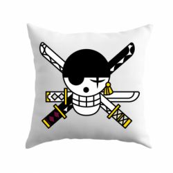 Подушка One Piece Zoro logo - PrintSalon