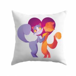 Подушка Парочка. Котики - PrintSalon