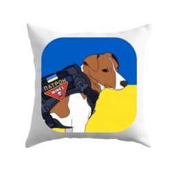 Подушка Патрон на фоне флага - PrintSalon