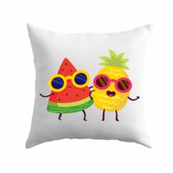 Подушка Pineapple with watermelon - PrintSalon