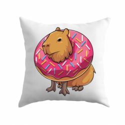 Подушка Пончик с капибарой - PrintSalon