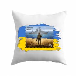 Подушка Русский военный корабль! Украина - PrintSalon