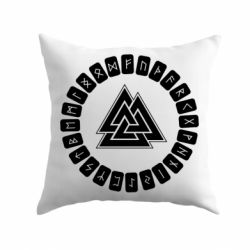 Подушка Scandinavian Runes And Walknut - PrintSalon
