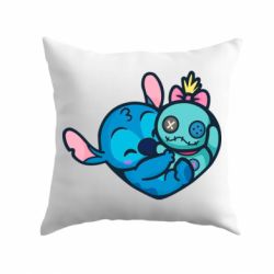Подушка Стич с куклой - PrintSalon