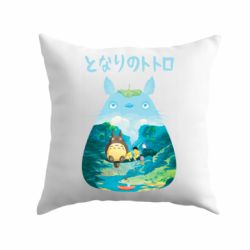 Подушка Тоторо на рыбалке