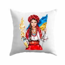 Подушка Украинская девушка в венку