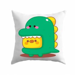 Подушка Уточка в костюме динозавра - PrintSalon