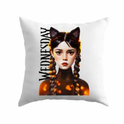 Подушка Венздей кошка-PrintSalon Подушка Венздей кошка