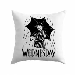 Подушка Венздей Вдамс и зонт-PrintSalon Подушка Венздей Вдамс и зонт