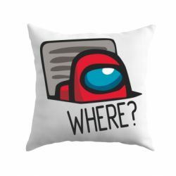 Подушка Where? ( Among Us )-PrintSalon Подушка Where? ( Among Us )