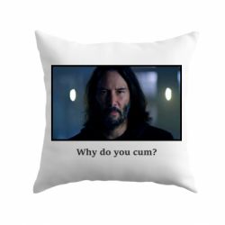 Подушка Why do you cum? - PrintSalon
