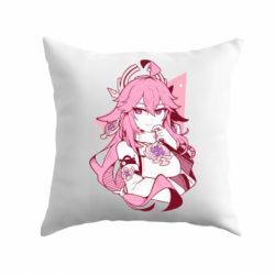 Подушка Yae Miko portrait - PrintSalon