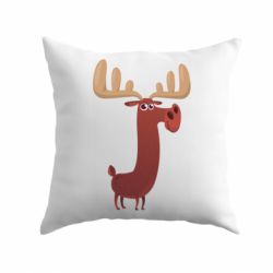 Подушка Забавный олень - PrintSalon