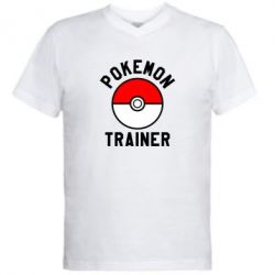 Чоловіча футболка з V-подібним вирізом Pokemon Trainer - PrintSalon