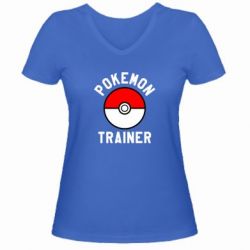 Жіноча футболка з V-подібним вирізом Pokemon Trainer - PrintSalon