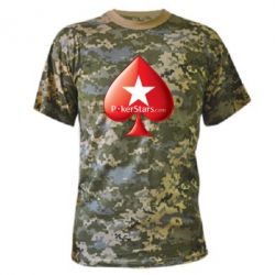 Камуфляжная футболка Poker Stars Game - PrintSalon