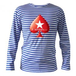 Тельняшка с длинным рукавом Poker Stars Game - PrintSalon