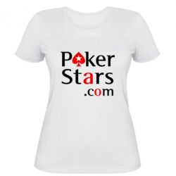 Женская футболка Poker Stars - PrintSalon