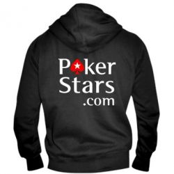 Мужское худи на молнии Poker Stars - PrintSalon