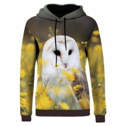 Жіноче 3D худі Polar owl-PrintSalon Жіноче 3D худі Polar owl