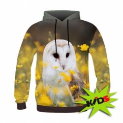 Дитяче 3D худі Polar owl - PrintSalon