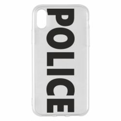 Чехол для iPhone X/Xs POLICE - PrintSalon