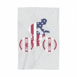 Полотенце с принтом American cyclist - PrintSalon