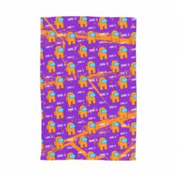 Полотенце с принтом Among Us and grunge background - PrintSalon