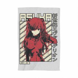 Рушник з принтом Аска Євангеліон - PrintSalon
