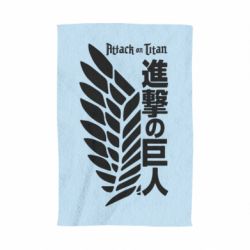 Полотенце с принтом Атака титанов. - PrintSalon