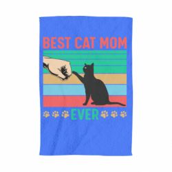 Полотенце с принтом Best cat mom ever - PrintSalon
