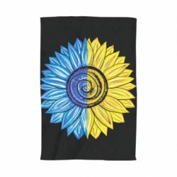 Полотенце с принтом Большой подсолнух Украина - PrintSalon
