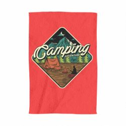 Полотенце с принтом Camping and forest - PrintSalon