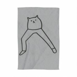 Полотенце с принтом Cat in pants - PrintSalon